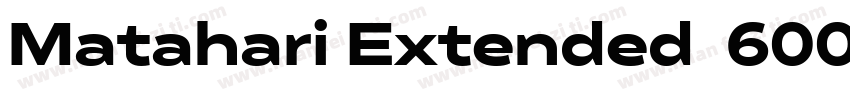 Matahari Extended  600Ex tSemBd字体转换